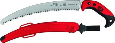 Sharrë krasitëse FELCO F630, teh i lakuar 13", prerje me tërheqje, me mbrojtëse dhe rrip këmbë