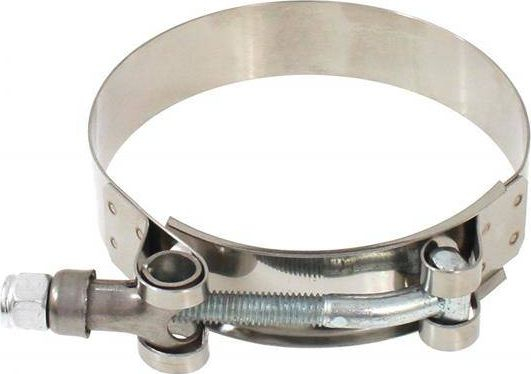 Kapëse T-Clamp TurboWorks F 47-55mm, çelik inox, 19mm, argjendtë