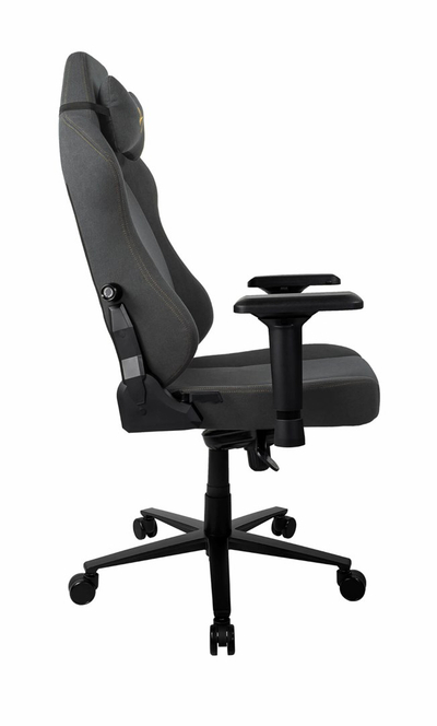 Karrige gaming Arozzi Primo, mbështetëse e lartë, lumbare e rregullueshme, gri e errët artë