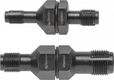Set për ndreqje filetoje për kandele Hogert Technik HT8G405, 2 copa, çelik, i zi