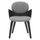 Kolltuk ngrënieje Darnell 56x56x83Hcm (HM9974.02), zezë/ gri