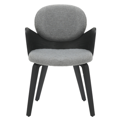 Kolltuk ngrënieje Darnell 56x56x83Hcm (HM9974.02), zezë/ gri