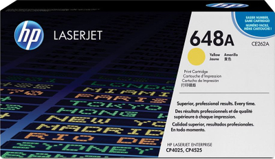 Toneri HP 648A CE262A, LaserJet, i verdhë, origjinal