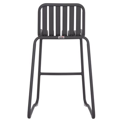 Stol bar alumini RACHEL HM6341.01, 76cm, i grumbullueshëm, gri