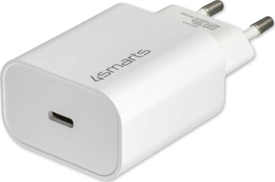 Karikues muri 4smarts VoltPlug 4S465591, 1x USB C 20W, me kabllo, i zi