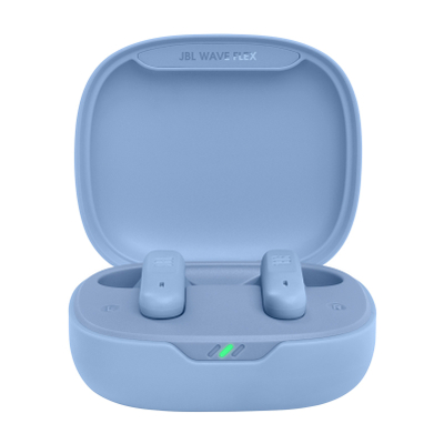 Kufje wireless JBL Wave Flex, in ear, 32 orë bateri, blu