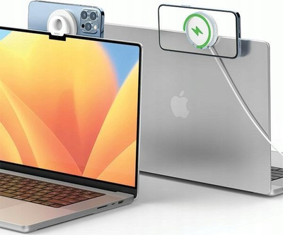 Mbajtëse MagSafe Sodi BM-300 për MacBook, karikim me valë, për iPhone 12/13/14, e bardhë
