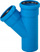 Pjesë lidhëse tee Magnaplast Ultra dBEA 75/75, 45 gradë, blu