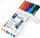 Markera whiteboard STAEDTLER 301 WP6, majë e hollë, set 6 copë, ngjyra të ndryshme