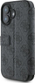 Futrollë “book” Guess GUBKP16S4GMGGR për iPhone 16 6.1", lëkurë ekologjike, logo metal, e zezë