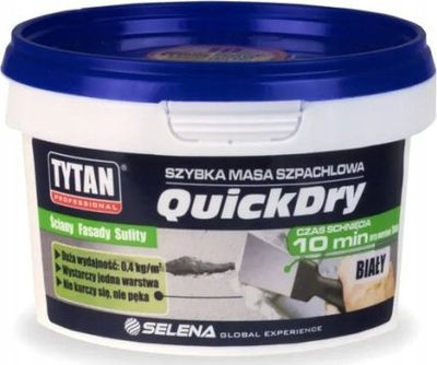 Masë akrilike Tytan Professional QuickDry Smooth Putty, 250ml, tharje 10 min, e bardhë