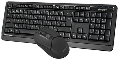 Set tastjere dhe mi A4Tech FG1012S, wireless 2.4GHz, DPI 1200, i zi