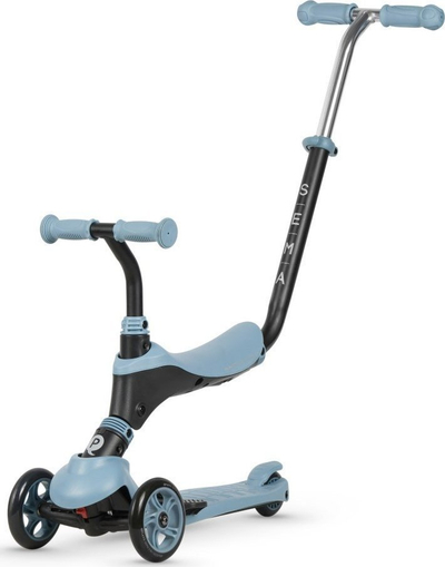 Trotinet 3 në 1 Qplay Sema, deri 50 kg, për kalamaj 3–6 vjeç, blu