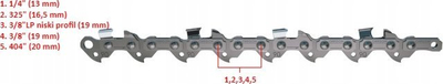 Zinxhir sharrë motorike Oregon 91P056E, 16" 40 cm, 56 hallka, metalik