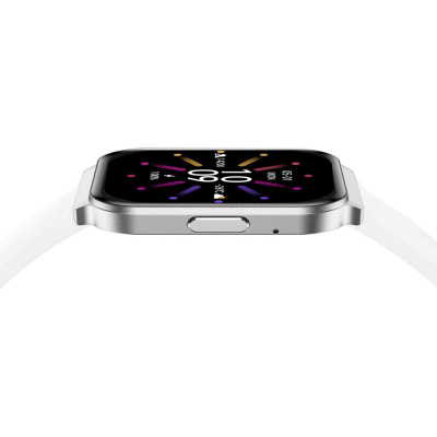 Smartwatch për goca Gravity GT44-4, ekran 1.75", IP68, argjend me rrip të bardhë