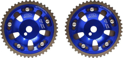Rrota faze të rregullueshme TurboWorks CN-KR-016, Mitsubishi 1.8 4G93 SOHC, set 2 copë, blu metalike
