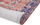 Tapet pambuku KURIN, 140 x 200 cm, oriental, kuqe blu