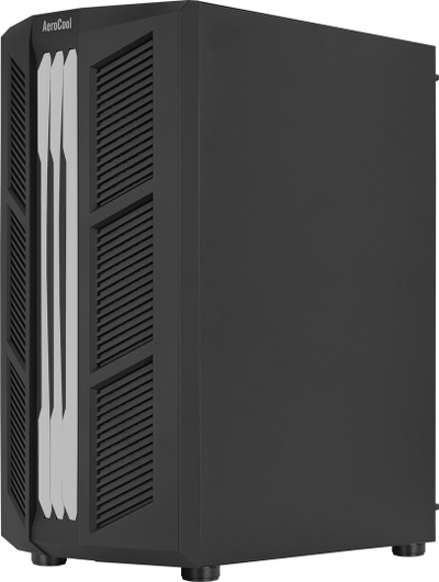 Kasa kompjuteri Aerocool Prime RGB ACCM-PV29013.11, xham i temperuar, me ndriçim RGB, e zezë