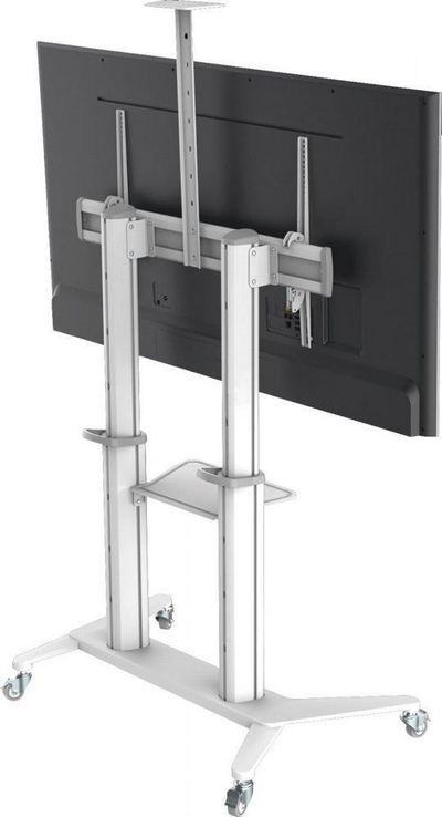Stativ mobil për tabelë interaktive Techly ICA-TR49W, 70-120", 140kg, i bardhë