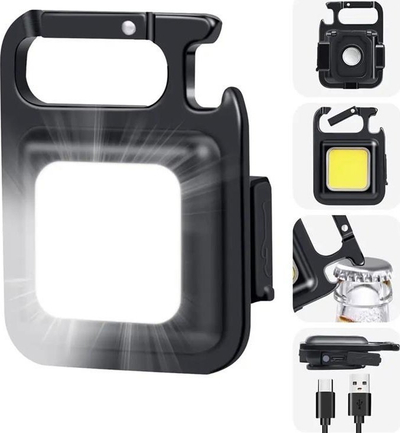 Elektrik portativ ZD100, COB LED, me magnet edhe karabinë, i zi