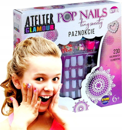 Set kreativ për manikyr Dromader Atelier Glamour Nails 02994, për kalamaj, shumëngjyrësh