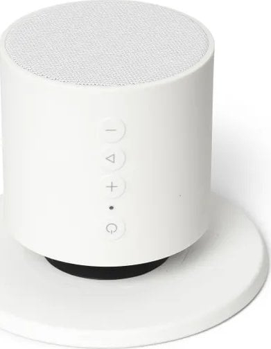 Блуetooth звучник Sharper Image Shower, со магнетен држач, отпорен на вода, сив