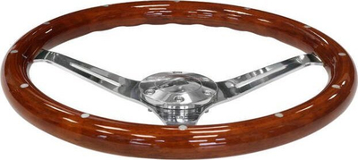 Timon portov Wood Style 380mm, imitacion druri, kafe