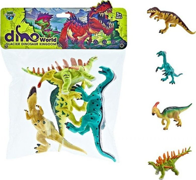 Set lodrash Collecta Dinosaurs, 4 figura dinosauri, shumëngjyrëshe