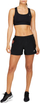 Shorce sportive Asics Icon 4Inch për femra, të zeza