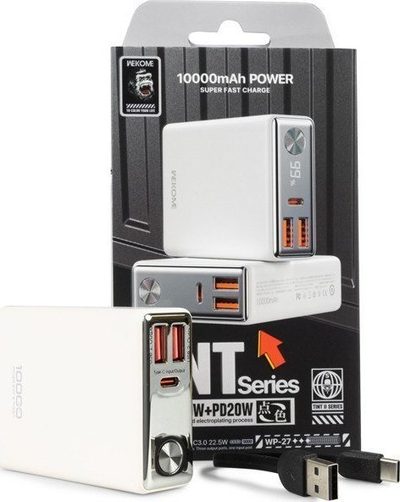 Powerbank Wekome WP-27 Tint Series, 10000mAh, 20W PD 22.5W QC3.0, i zi