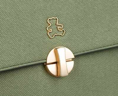 Çantë crossbody për goca LuluCastagnette, lëkurë ekologjike, 27x18x7cm, e gjelbër