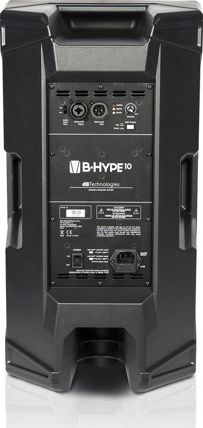 Kutia zanore aktive dB Technologies B-Hype 10, 10", Class D, e zezë