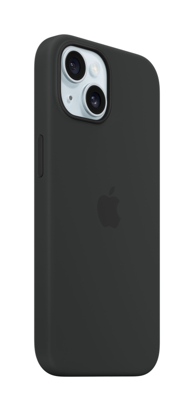 Apple iPhone 15 Silicone Case me MagSafe, Black