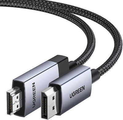 Kabllo Ugreen DP119 25491 DisplayPort me HDMI, 4K 60Hz, 3m, gri