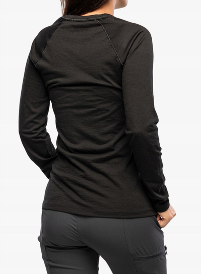 Основна женска блуза Smartwool Classic All Season Merino, со долги ракави, големина XS, црна