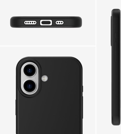 Mbështjellës silikoni 4smarts Cupertino për iPhone 17, MagSafe, i zi