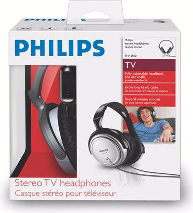 Kufje mbi vesh Philips SHP2500, 6m kabllo, me rregullim zani, gri