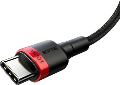 Kabllo Baseus USB-C - USB-C USB, 2m, e zezë (BSU1520REDBLK), 2 m, e zezë