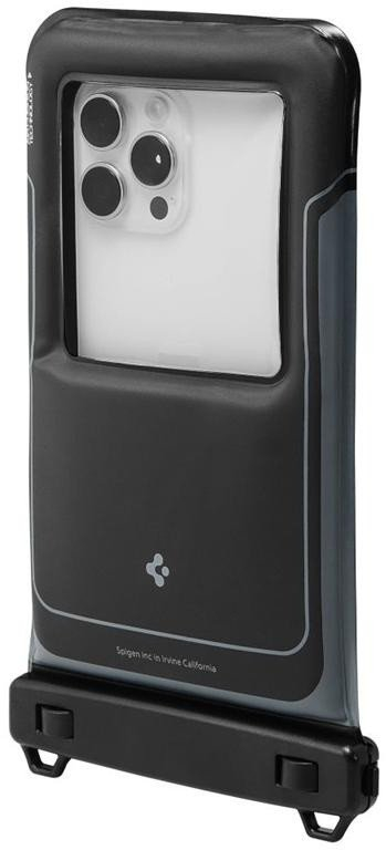 Qese mbrojtëse për telefon Spigen A611P, set 2 copë, IPX8, për çdo lloj telefoni deri 6.9", e zezë mat