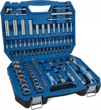 Set veglash Högert Technik HT1R426, 95 copë, çelik CrMo, me valixhe plastike