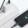 Kabllo USB Wozinsky WUACC2, USB A me USB C, 2m, 66W, me ekran LED, e zezë