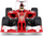 Makinë me telekomandë Rastar Ferrari F1, 1:18, 26cm, e kuqe