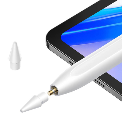 Laps dixhital Baseus Stylus Active, për iPad, tregues baterie, i bardhë