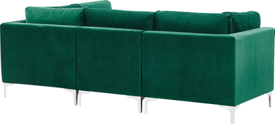 Kolltuk modular Beliani EVJA, me 3 vende ulje, kadife, jeshil