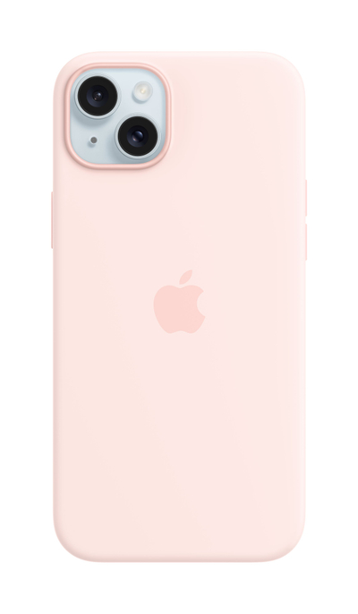 Маска Apple за iPhone 15 Plus Silicone Case со MagSafe, Light Pink