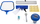 Set mirëmbajtjeje pishine Bestway Flowclear, për pishina deri 3.96m, me skimmer dhe vakum, blu