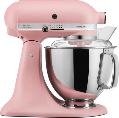 Mikser planetar KitchenAid Artisan 5KSM175PSEDR, 300W, set pastiçerie, rozë