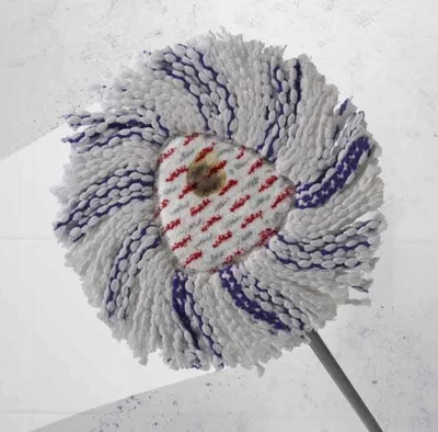 Set mop me kove Vileda Turbo 3in1, sistem rrotullues, trekendor, e kuqe