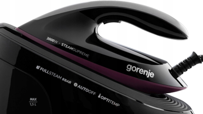 Gjenerator avulli Gorenje SGD3000BKV, 3000W, 480 g/min, sipërfaqe qeramike, i zi