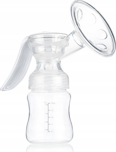 Pompë gjiri manuale Akuku Easy, ergonomike, pa BPA, transparente